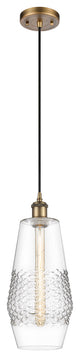Innovations 516-1P-BB-G682-7-LED 1-Light Mini Pendant, Brushed Brass