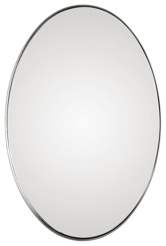 Uttermost Pursley Brushed Nickel Oval Mirror, 9354