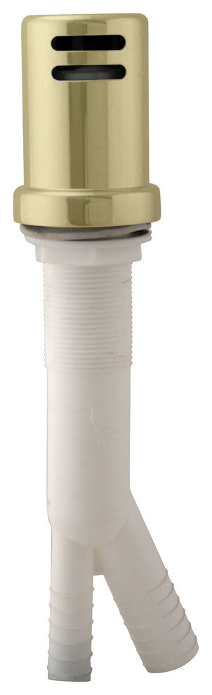 Air Gap Kit With Skirted Brass Cap, Polished Brass