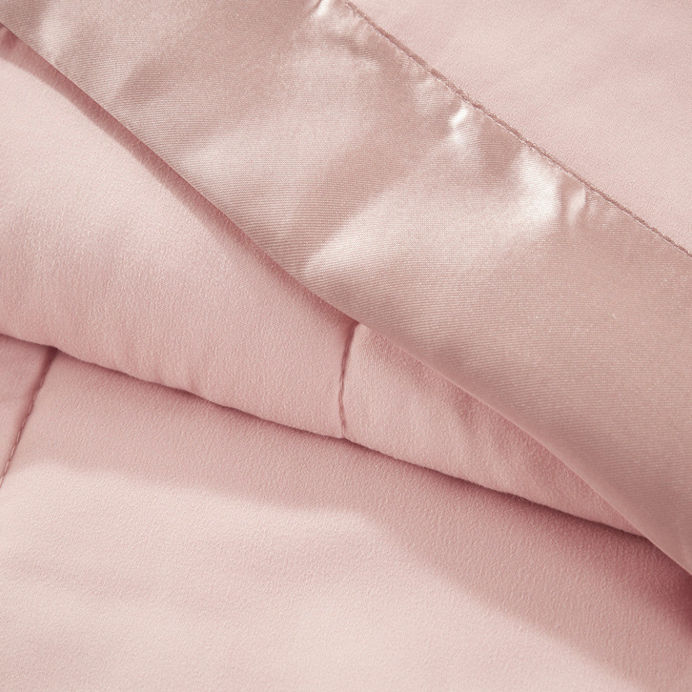 Madison Park Windom Lightweight Down Alternative Blanket With Satin Trim