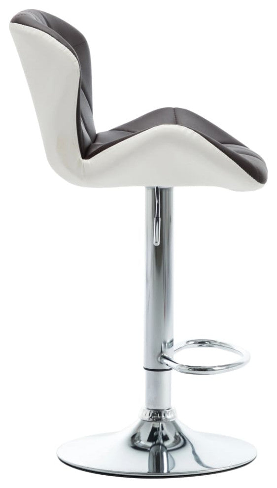 vidaXL Bar Stool Brown Faux Leather