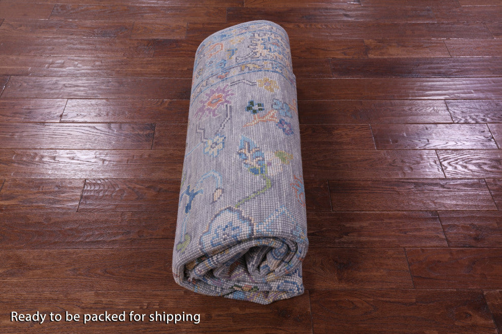 6' 0" X 9' 3"  Turkish Oushak Hand Knotted Wool Rug - Q15602