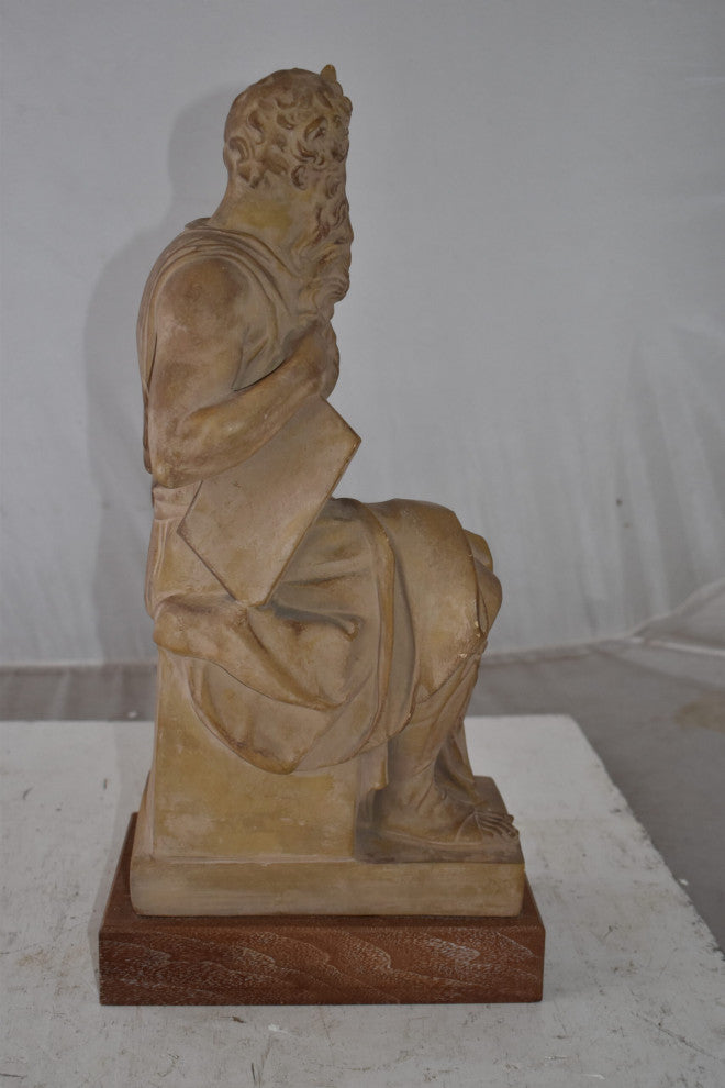 Replica of Michelangelo plaster cast Statue of Moses Size: 9" x 10" x 21"H