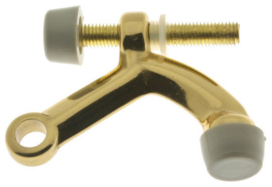 Genuine Solid Brass Forged Hinge Pin Stop, Polished Brass, No Lacquer