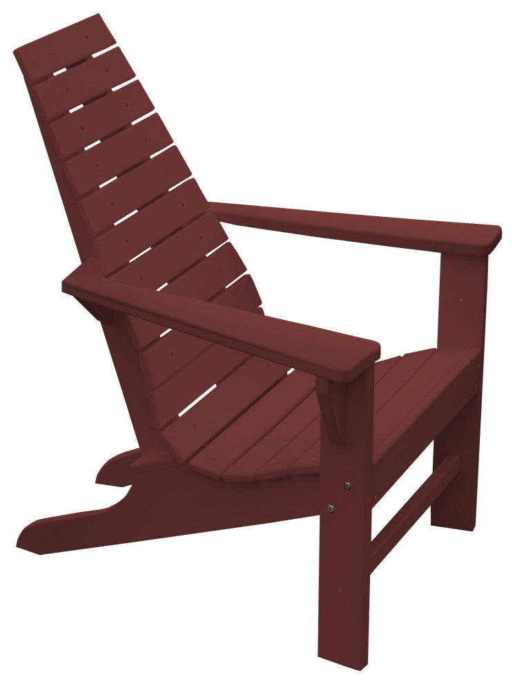 Poly New Hope Adirondack Chair, Cherrywood