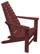Poly New Hope Adirondack Chair, Cherrywood