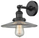 1-Light LED Halophane Sconce, Oil Rubbed Bronze, Clear Halophane