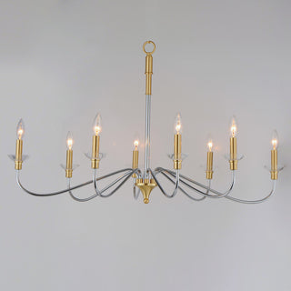 Maxim 25378CL Clarion 8 Light 38"W Taper Candle Chandelier - Polished Chrome /