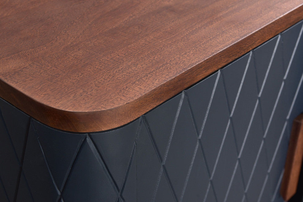 Eden Sideboard, Navy Blue/Brown