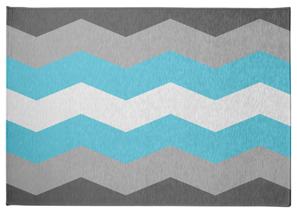 Demi Boy Chevron Chenille Rug, Demi Boy Chevron, 5'x7'