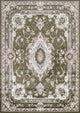 Green Floral Medallion Transitional Turkish Rug Oriental Carpet 7x10