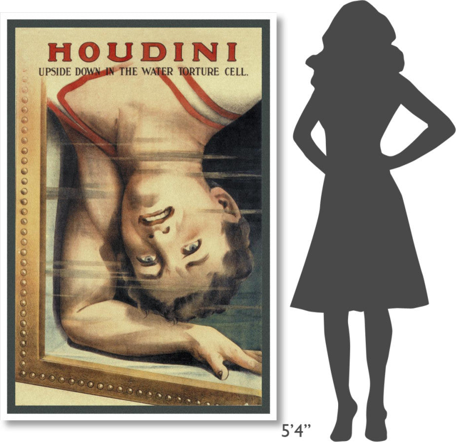 "Magicians: Houdini: Upside Down in the Water Torture Cell" Print, 42"x62"