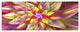 Multi Color Alien Fractal Flower, Floral Canvas Art Print, 70"x28", 6 Panels