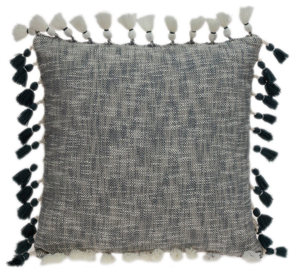 Slate Grey Throw Pillow