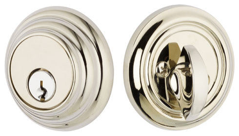 Emtek Single Cylinder Deadbolt Low Profile Rosette Satin Nickel