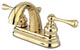 Kingston Brass 4" Centerset Bathroom Faucet, Polished Brass