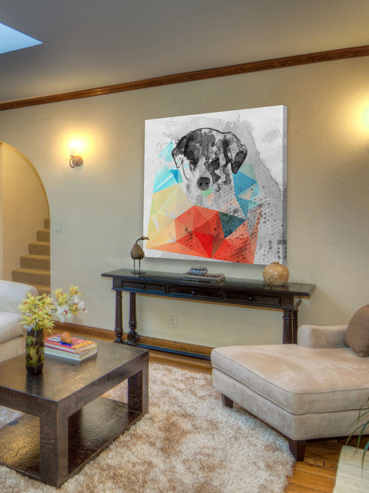 "Cute Dog 2" Painting Print on Canvas by Irena Orlov