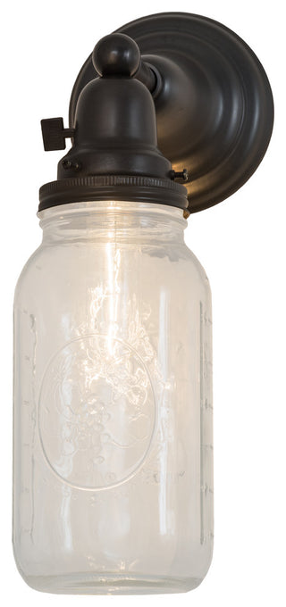 5.5 Wide Mason Jar Wall Sconce