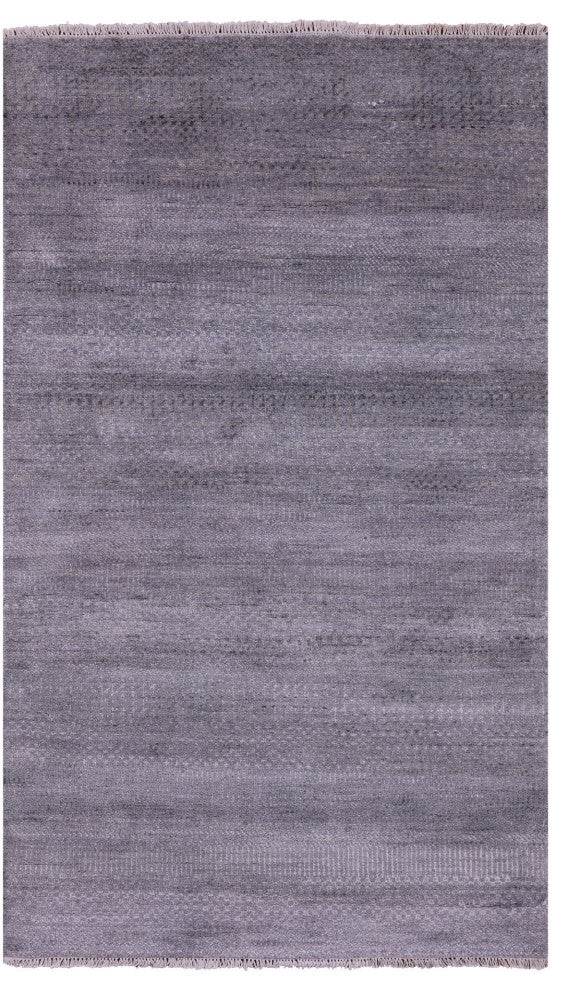 3' 1" X 5' 3" Savannah Grass Hand Knotted Wool and Silk Rug Q11535