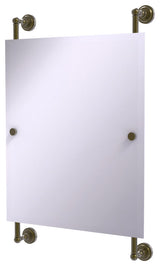 Allied Brass Dottingham Collection Rectangular Frameless Rail Mounted Mirror