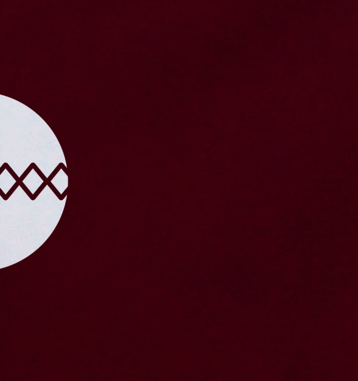 Geo-Bulbs, Holiday Print Placement, Cranberry And Burgundy, Set of 4