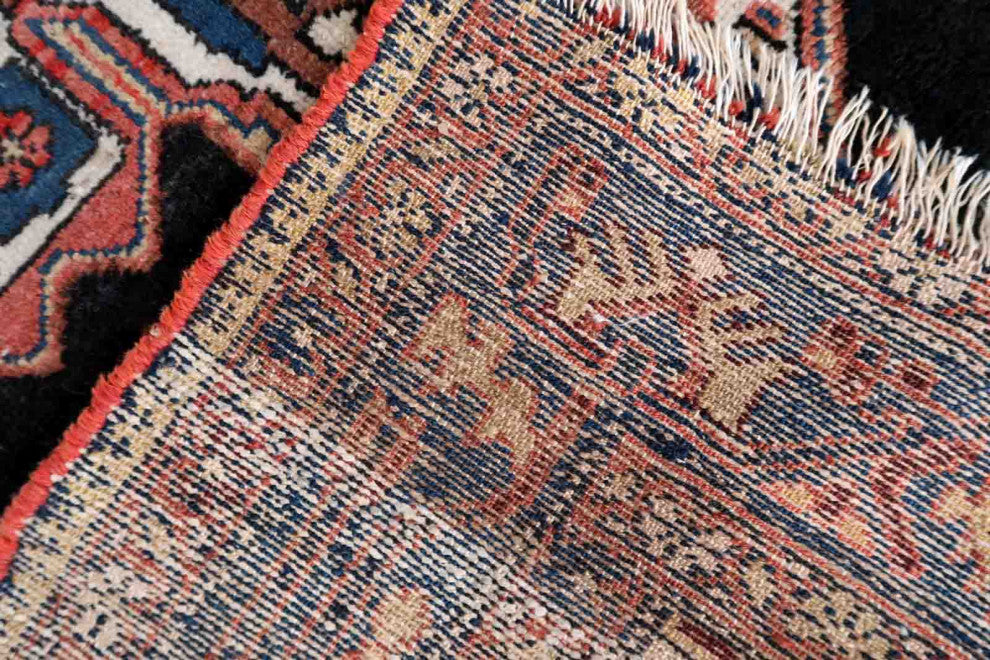 Handmade Antique Persian Malayer Rug 4'x6.5', 123cmx199cm 1920s