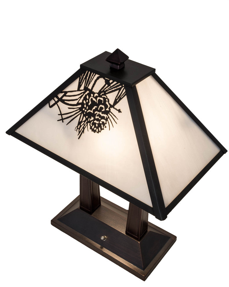 20H Winter Pine Table Lamp