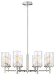 8 Light 30" Brushed Nickel Chandelier