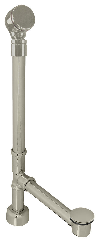 Post Large Kitchen Strainer With InSinkErator Disposal Flange & Stopper, Satin Nickel