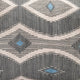Desmond Blue Diamond Pillow 12x20, with Polyfill Insert