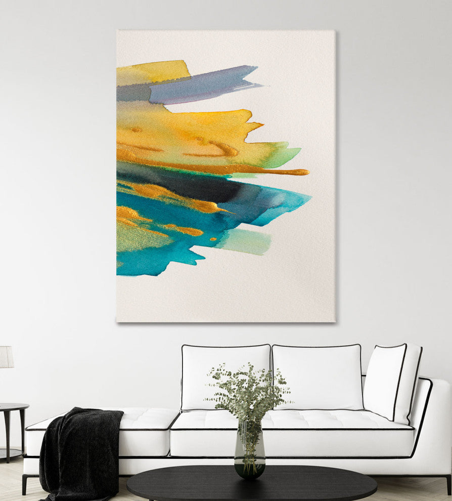 Amber Gold Vertical II - 72 x 54 by Lanie Loreth