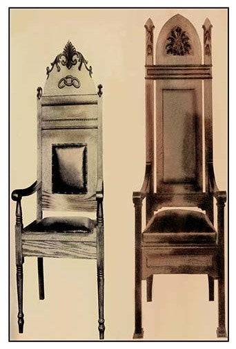 Odd Fellows: Small Size Chairs - Gallery Wrapped Canvas Art 28" x 42"