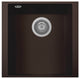 One Series 16" Drop-In Single-Bowl Granite Bar Sink, Brown, Undermount