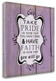 "Take Pride" By Jennifer Pugh,Ready to Hang Giclee Print on Gallery Wrap Canvas