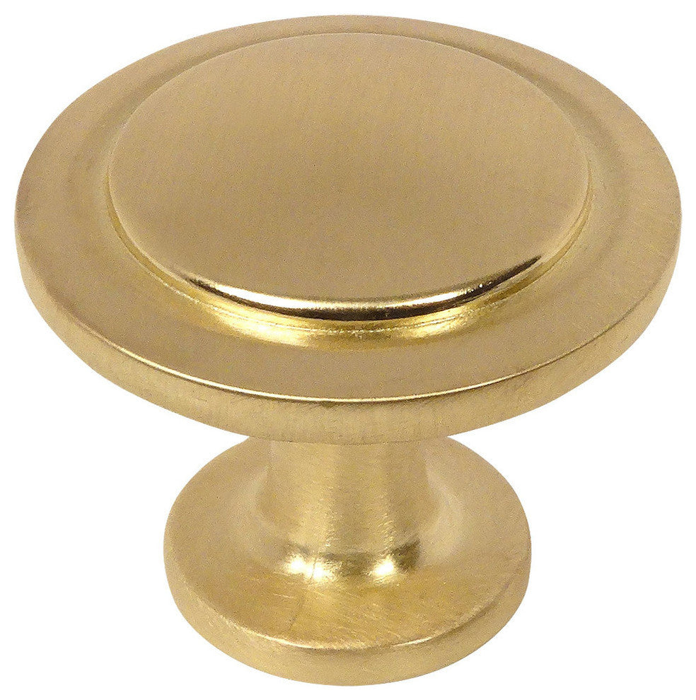 Cosmas 5560BB Brushed Brass Cabinet Knob, Set of 10