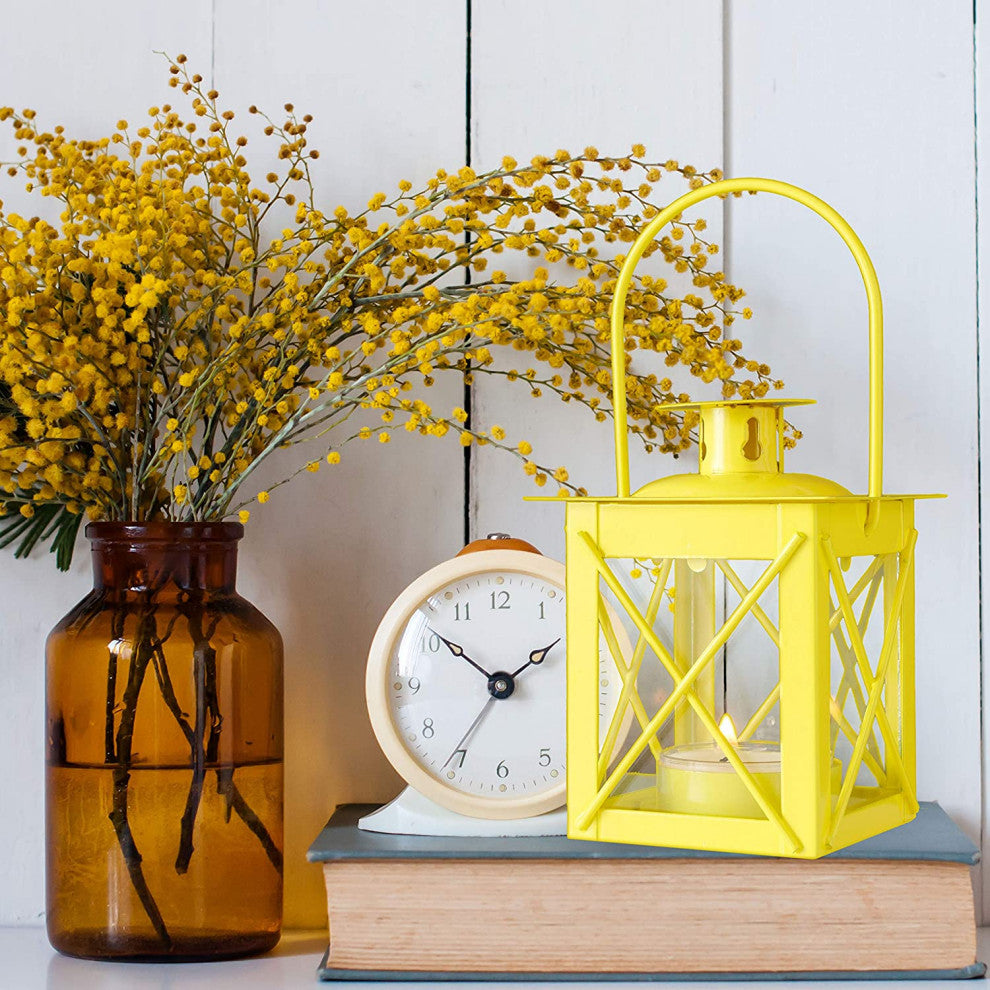 3 Baby Yellow Tealight Lanterns