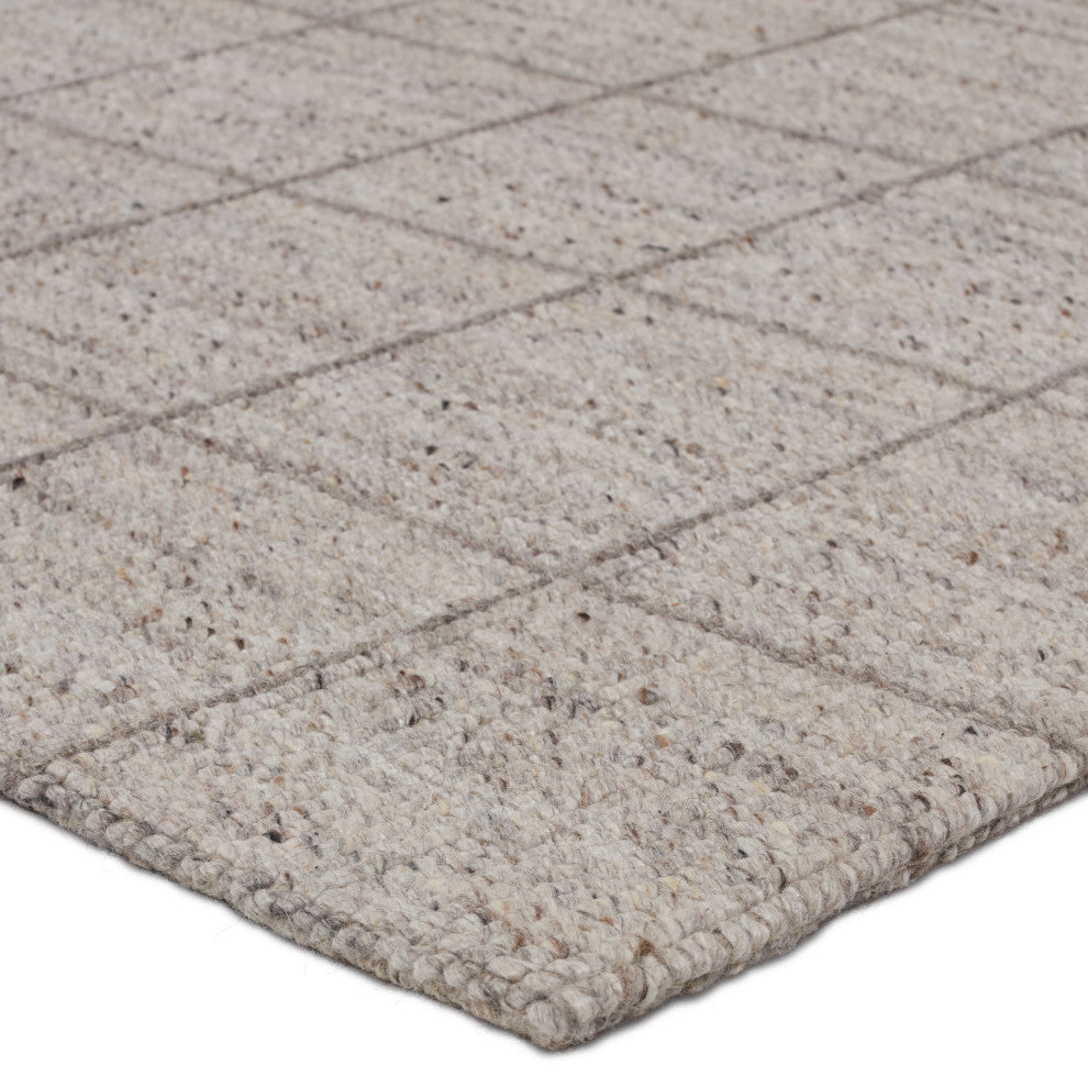 Jaipur Living Club Handmade Striped Gray/ Taupe Area Rug 10'X14'
