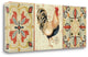 "Bohemian Rooster Panel II" By Daphne Brissonnet, Giclee on Gallery Wrap Canvas