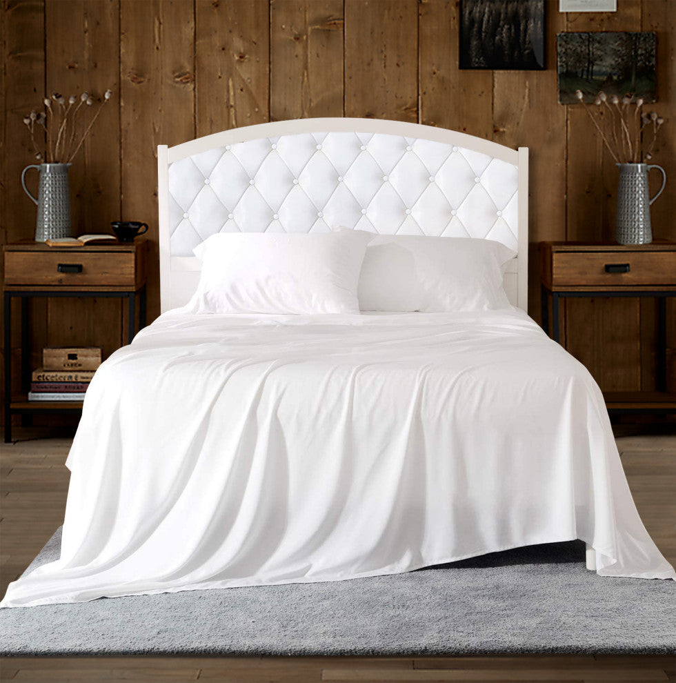 Organic Cotton Flat Sheet, White, King, 108"x105"