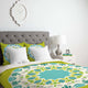 Deny Designs Karen Harris Mod Medallion Green Duvet Cover - Lightweight