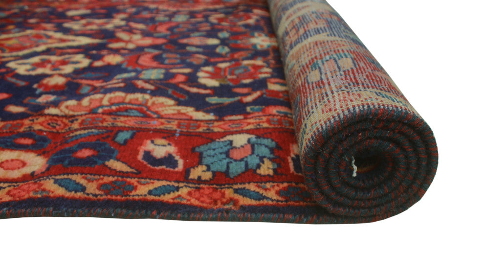 Fine Vintage Distressed Bari Navy Runner