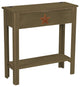 Farmhouse Style Treasure Box Side Table, Olive Green