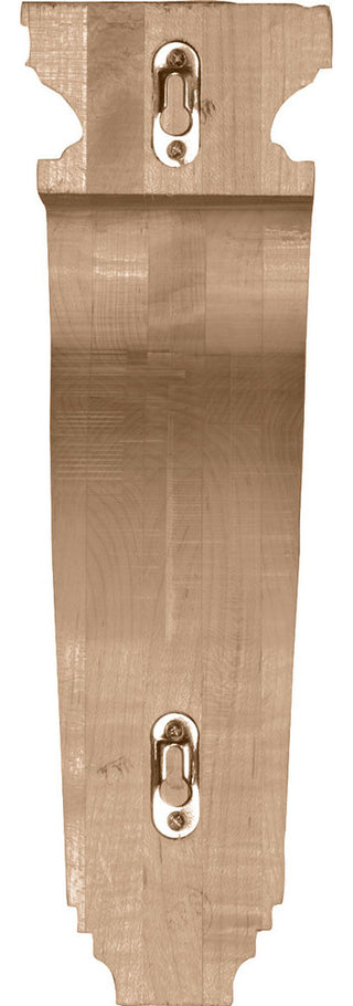4"W x 8 1/2"D x 13"H Hollow Back Corbel, Cherry