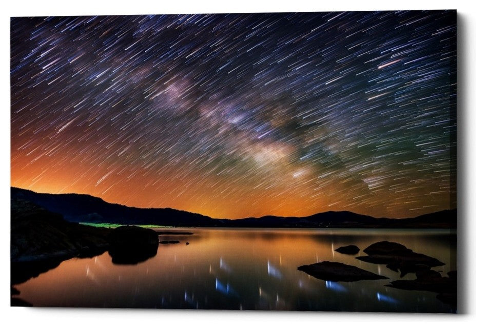 Epic Graffiti "Comet Storm" by Darren White, Giclee Canvas Wall Art, 18"x26"