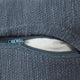 Ox Bay Handwoven Navy Blue Distressed Organic Cotton Pillow Cover, 14"x36"