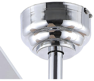 Mandy 52" 3-Light Glam Crystal Dome Shade LED Ceiling Fan With Remote, Chrome