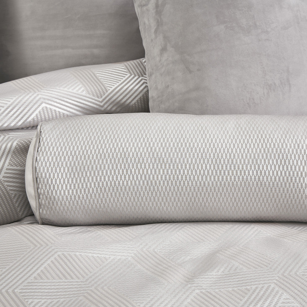 Nouveau 10-Piece King Duvet Set, Dove