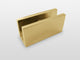 78"x35" Frameless Towel Bar Shower Door Glass Hinge, Satin Brass