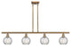 Innovations 516-4I-BB-G1215-6 4 Light Island Light, Brushed Brass