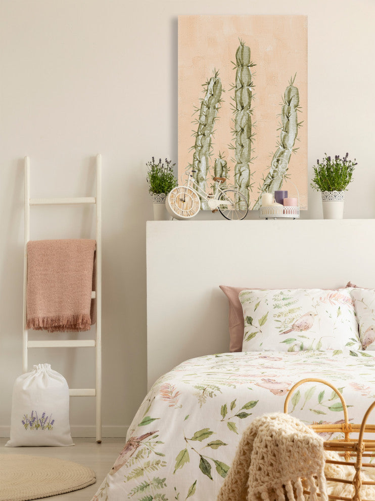 "Be a Cactus" Painting Print on Wrapped Canvas, 8x12